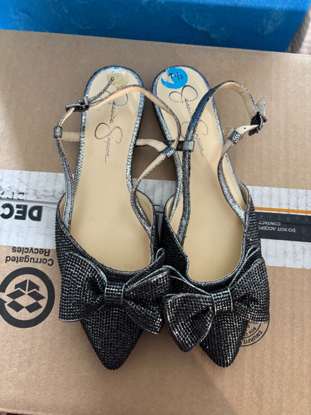Jessica Simpson Slingback Flats, Women's 7.5